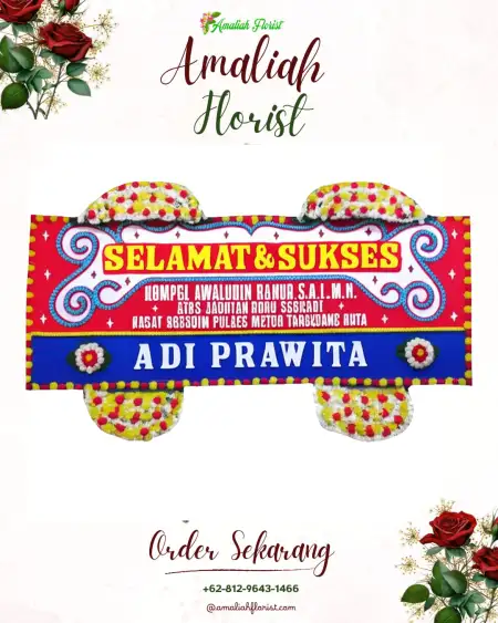 Papan Bunga Ucapan Selamat Cangkring
