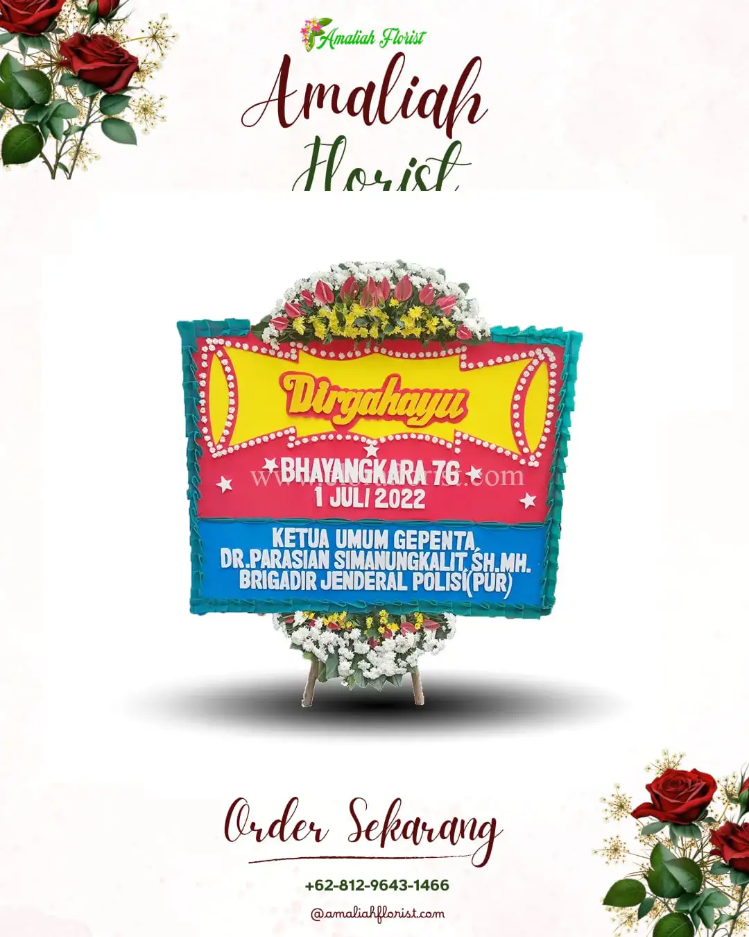 Papan Bunga HUT Ulang Tahun Cangkring